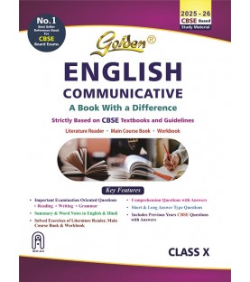 Golden English Communicative (with Sample Papers): A Book with Difference Class - 10