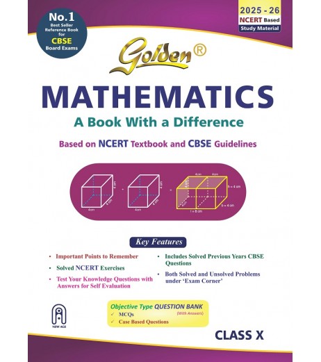 Golden Mathematics: (With Sample Papers) A book with a Difference for Class-10 CBSE Class 10 - SchoolChamp.net