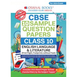 Oswaal CBSE Sample Question Paper Class 10 English Language