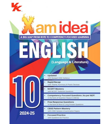 Xam Idea CBSE English (Language & Literature)  Class 10 | 2024-25 Edition