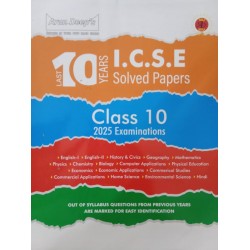 Arun Deep ICSE 10 Years Solved Papers For Class 10
