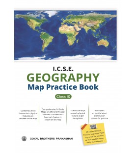 ICSE Geography Map Practice Book Class 9 | Goyal Brother Publication 