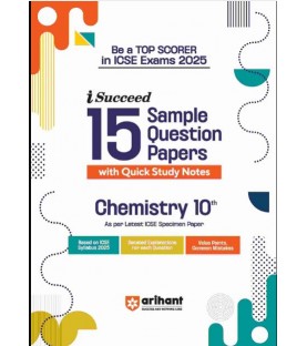 Arihant ICSE Sample Question Paper Chemistry class 10 | Latest Edition 