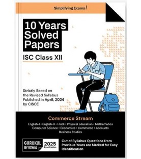 Oswal Gurukul ISC 10 Year Solved Papers Commerce Stream Class 12 |Latest Edition