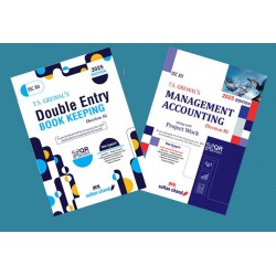 T S Grewals ISC Double Entry Book Keeping Accountancy + Management Accounting for Class 12 set of 2 books 