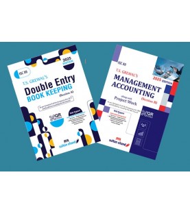 T S Grewals ISC Double Entry Book Keeping Accountancy + Management Accounting for Class 12 set of 2 books 