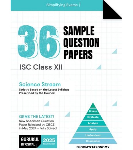 Gurukul 36 Sample Question Papers for ISC Science Class 12 | Latest Edition