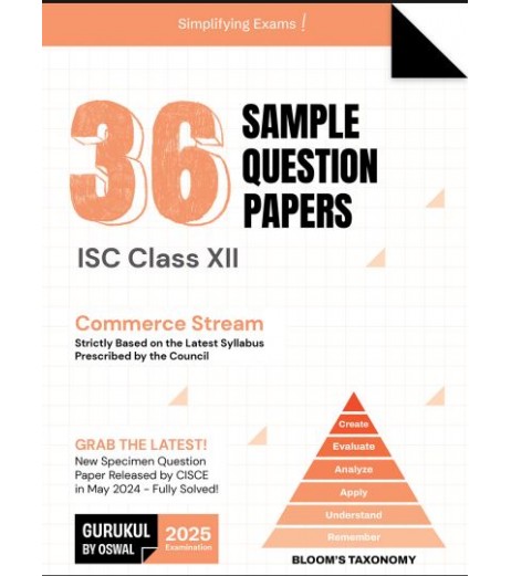 Gurukul ISC 36 Sample Question Papers for Class 12 Commerce Stream  | Latest Edition