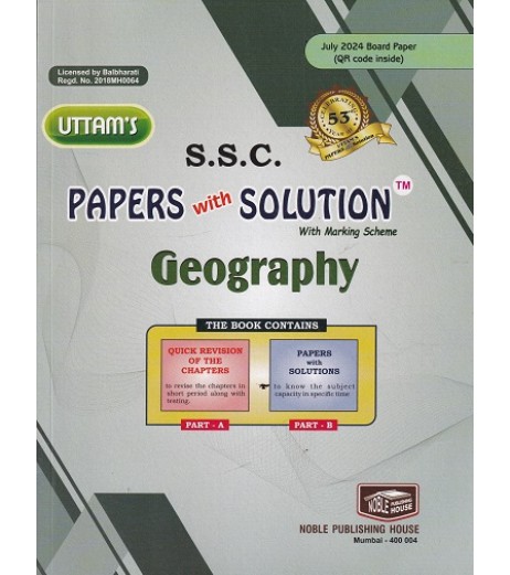 Uttams Paper Solution Std 10 Geography Maharashtra State Board