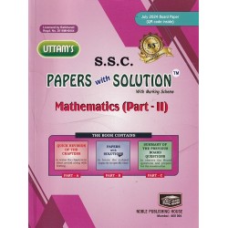 Uttams Paper Solution Std 10 Mathematics Part -II  Maharashtra State Board