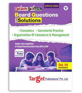 Target Publication Std.12 Board Questions With Solutions Eco, SP, OCM 