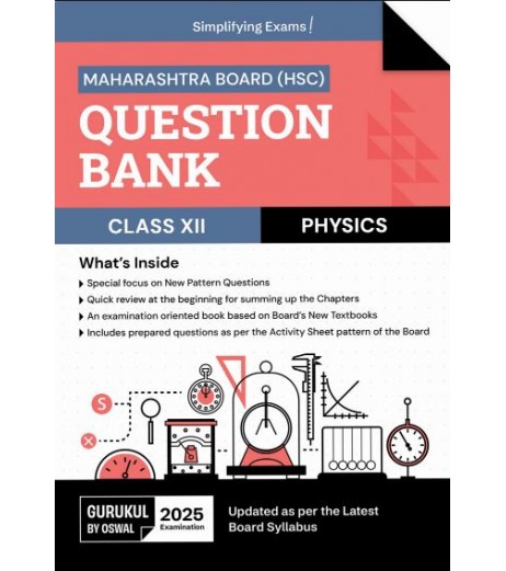Gurukul H.S.C. Physics Question Bank Class 12 | For 2025 Examination 