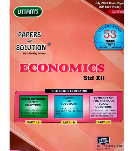 Uttams Paper Solution Std 12 Economics Commerce - SchoolChamp.net