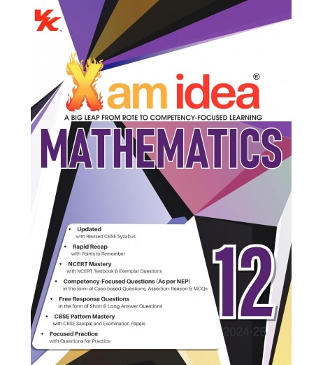 Xam Idea Mathematics for Class 12  2024-25 edition 