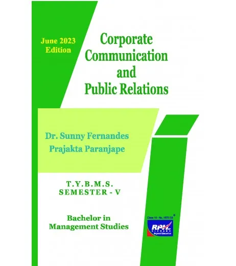 Buy Corporate Communication And Public Relations TYBMS Sem 5 Rishabh ...