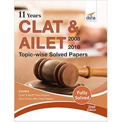 CLAT and AILET Topic Wise Solved Papers | Latest Edition
