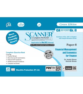 Scanner CA Inter Group-2 New Syllabus Paper-8 Financial Management and Economics for Finance | Latest Edition