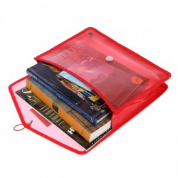 Flexi document bag with extra net pocket