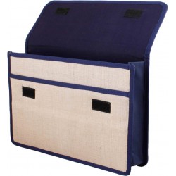 Jute document folder bag