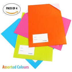 L Shape A4 document folders Set of 4