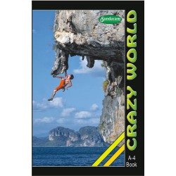 Crazy World  A4 172 pages Ruled Soft Cover pack of 12