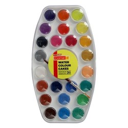 Water Colour Cakes 1 Pack with 24 Shades