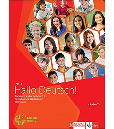 German - Hallo Deutsch - 2 Text Book And Workbook 2 Class 7 - Goyal ...