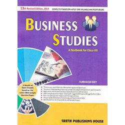 Subhash Dey  Business Studies for Class 12 | Latest Edition