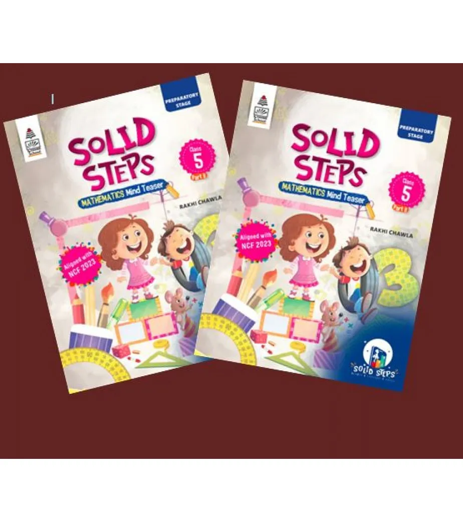 Buy Solid Step Math Mind Teaser Book Part A and B for Class 5