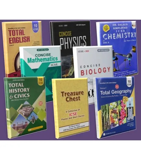 ICSE Class 10 Books Bundle Set of 8 Boosk| Latest Edition - H.S. Vishnoi