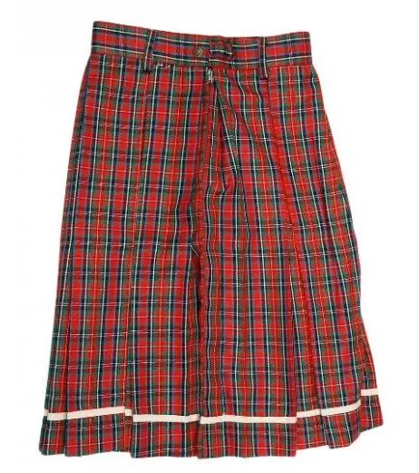 DAV School Uniform Multicolored Skirt for Girls - DAV Uniform