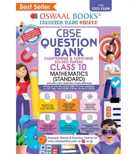 Oswaal CBSE Question Bank Class 10 Mathematics | Latest Edition ...