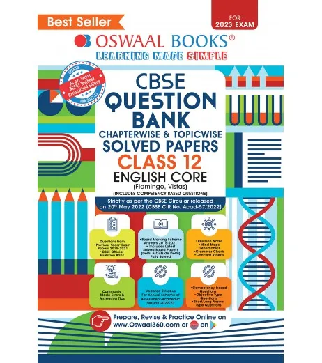 Oswaal Cbse Question Bank Class 12 English Core Chapter Wise And Topic 